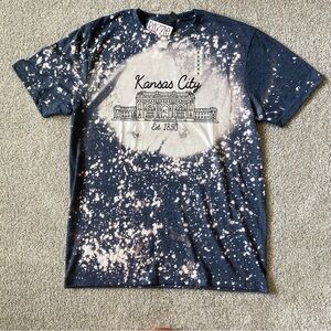 Razzle Berry Kansas City Acid Wash T-Shirt Size M